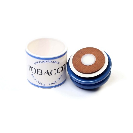 Vaso tabacco da pipa o sigaretta 1 kilo ceramica blu by Savinelli - Accessori Per Pipe