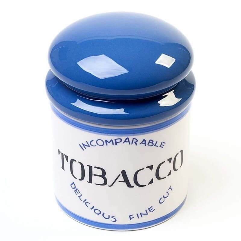 Pfeife oder Zigarre Tabak Topf 1 Kilo Keramik blau von SAVINELLI - Savinelli Pfeife oder Zigarre Tabak Topf 1 Kilo Keramik blau von SAVINELLI - Savinelli