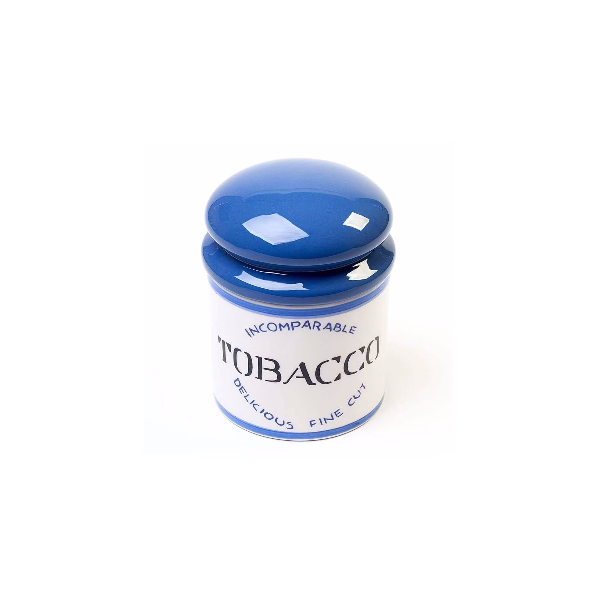 Vaso tabacco da pipa o sigaretta 1 kilo ceramica blu by Savinelli - Accessori Per Pipe