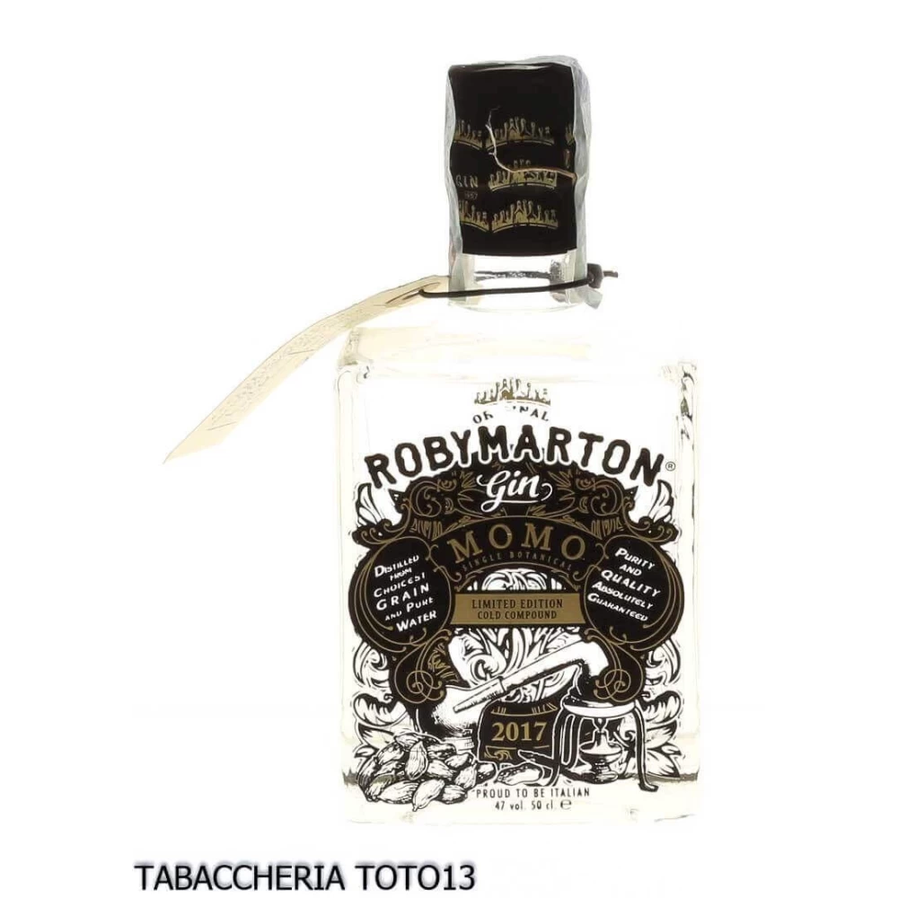 Roby Marton gin - Roby Marton Momo gin single botanical Cardamomo Vol.47% Cl.50