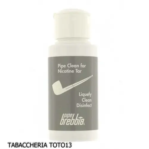 Brebbia tar and residue cleaning liquid, mint scented, 50 ml - Accessories for tobacco pipes