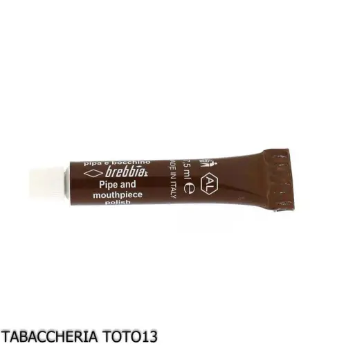 Brebbia Pipe Polish paste for polishing pipe and mouthpiece Ml.7.5 - Accessories for tobacco pipes - Sea foam - seppiolite