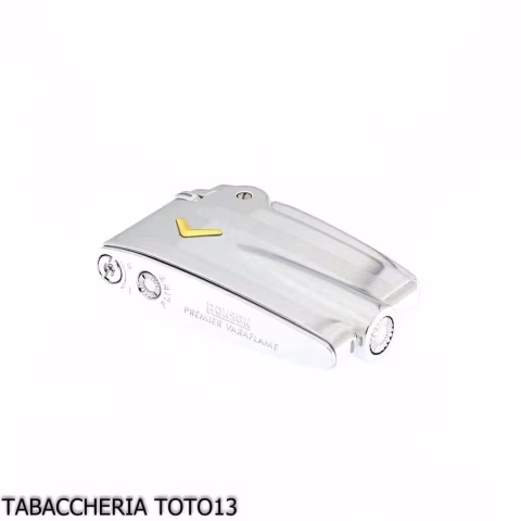 Briquet Ronson Premier Varaflame V doré sur chrome poli et rayures - Briquets - Laiton