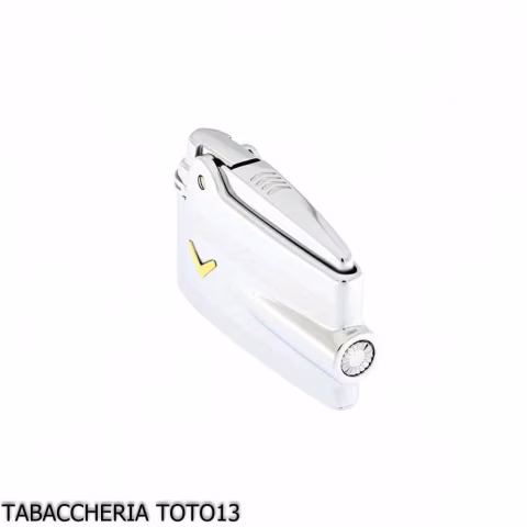 Briquet Ronson Premier Varaflame V doré sur chrome poli et rayures - Briquets - Laiton