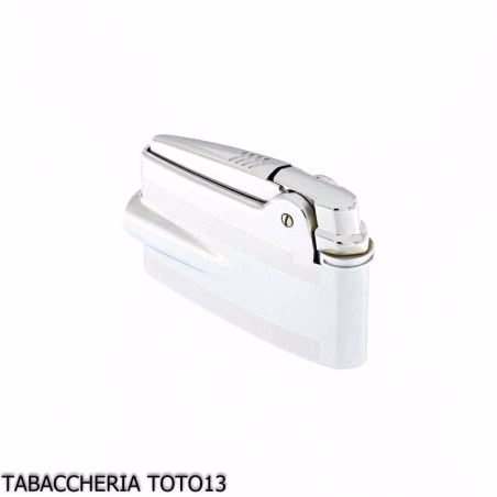 Ronson premier Lighter Varaflame V dorado sobre cromo pulido y rayas - Alumbradores