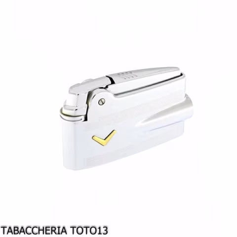 Briquet Ronson Premier Varaflame V doré sur chrome poli et rayures - Briquets - Laiton