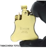 Ronson Banjo petrol lighter with satin brass finish - Lighters - Brass