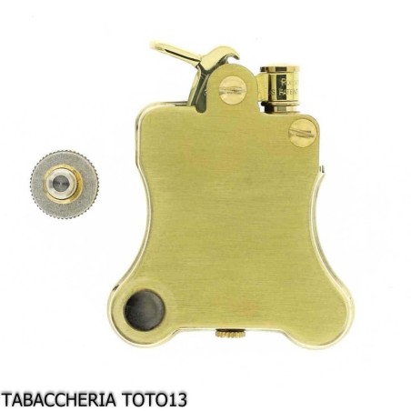 Ronson Banjo petrol lighter with satin brass finish - Lighters - Brass