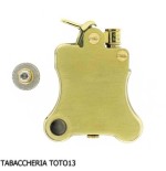 Ronson Banjo petrol lighter with satin brass finish - Lighters - Brass