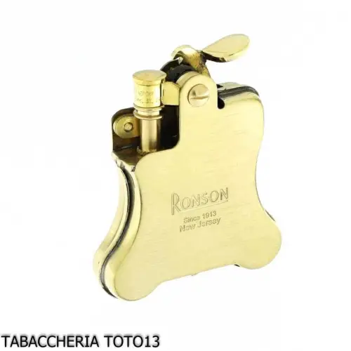 Briquet à essence Ronson Banjo finition laiton satiné - Briquets - Laiton