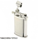 Ronson Vestige briquet à gaz avec finition chrome satiné - Briquets - Laiton