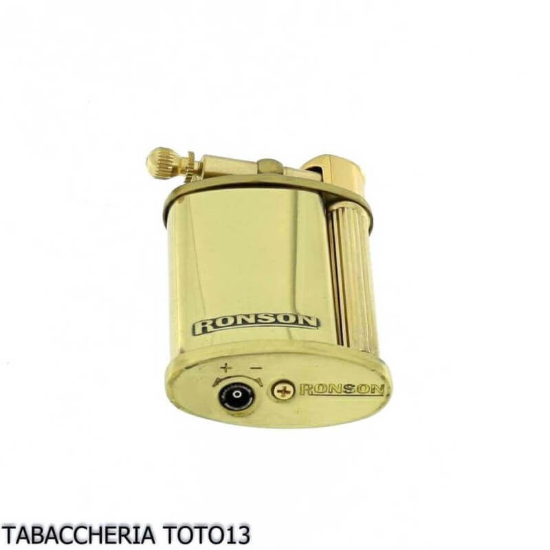 Ronson Vestige accendino a gas finitura ottone lucido - Ronson Lighter