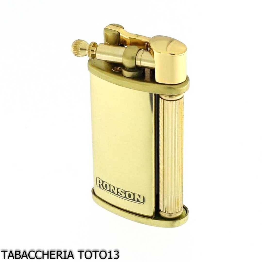 Tjen Profit Fange Online sales Ronson Vestige gas lighter with polished brass finish