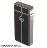 Tycoon-Feuerzeug mit 2 gekreuzten Lichtbögen, dunklem Chrom und schwarzem Finish - Feuerzeuge für Zigaretten - Tycoon Lighters