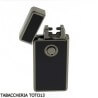 Tycoon Lighters - Tycoon lighter with 2 crossed electric arcs, black lacquer finish