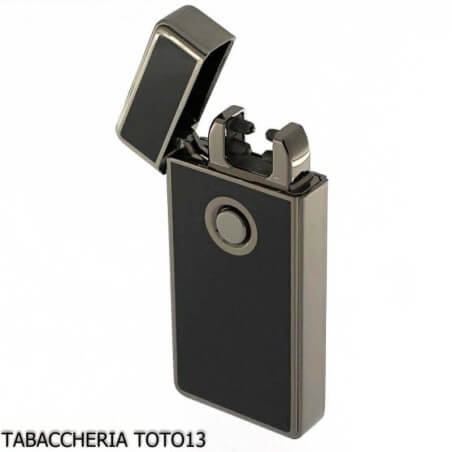 Tycoon Lighters - Encendedor magnate con 2 arcos eléctricos cruzados, acabado lacado negro