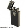 Tycoon Lighters - Tycoon-Feuerzeug mit 2 gekreuzten Lichtbögen, schwarz lackiert