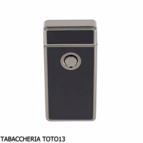 Tycoon accendino a 2 archi elettrici incrociati, finitura lacca nera-Accendini per Sigaretta