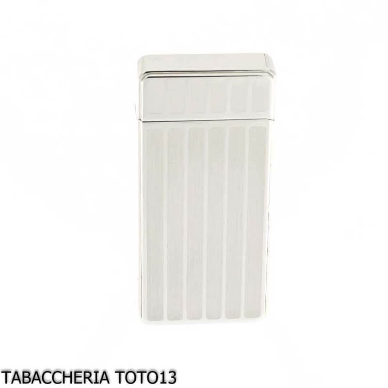 Tycoon-Feuerzeug mit 2 gekreuzten Lichtbögen, Reihenfinish auf hellem Chrom - Tycoon Lighters