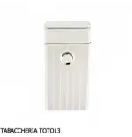 Tycoon accendino a 2 archi elettrici incrociati, finitura righe su cromo chiaro - Accendini