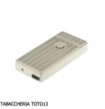 Briquet Tycoon avec 2 arcs électriques croisés, finition en rangée sur chrome léger - Briquets - Métal