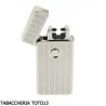 Tycoon lighter with 2 crossed electric arcs, row finish on light chrome Tycoon Lighters Lighters For Cigarette