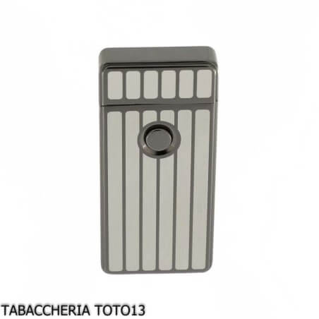 Tycoon lighter with 2 crossed electric arcs, row finish on dark chrome Tycoon Lighters Lighters For Cigarette