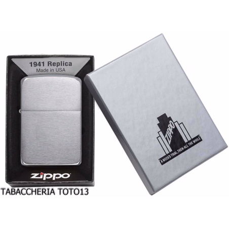 Zippo vintage réplica 1941 cromo cepillado - Alumbradores