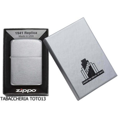 Zippo Vintage Replik 1941 Chrom gebürstet - Feuerzeuge