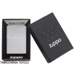 Zippo arco regular de cromo cepillado gasolina encendedor a prueba de viento - Alumbradores