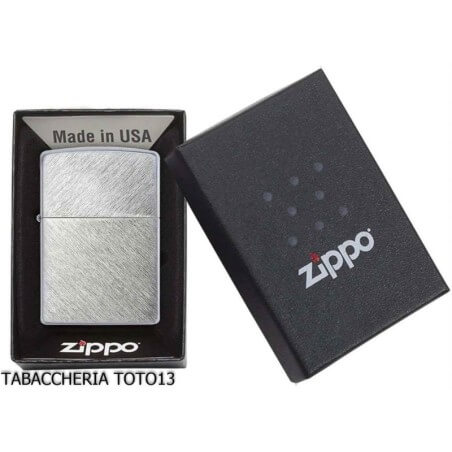 Zippo à chevrons réguliers en chrome brossé diagonal Zippo Briquets Zippo