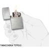 Zippo regular en espiga en diagonal cepillado cromo - Zippo