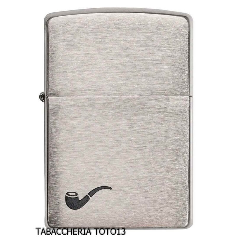 Zippo for pipe, satin chrome finish - Zippo