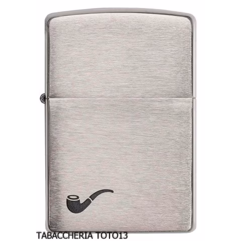 Zippo per pipa finitura cromo satinato - Accendini