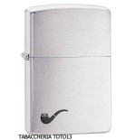 Zippo per pipa finitura cromo satinato - Accendini
