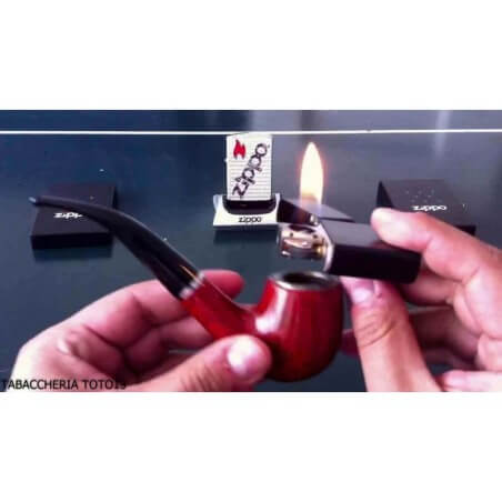Zippo for pipe, satin chrome finish - Zippo