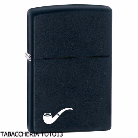 Zippo for smoking pipe, matt black enamel finish - Lighters - Brass