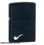 Zippo para fumar, acabado esmaltado negro mate. - Alumbradores