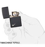 Zippo for smoking pipe, matt black enamel finish - Lighters - Brass