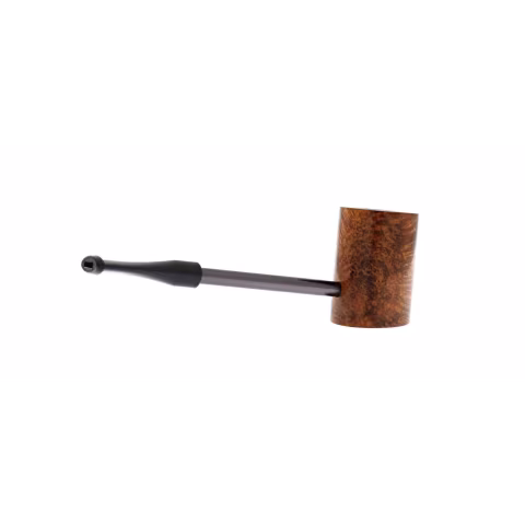 Compass Poker Pipe in Walnut Briar, Cherrywood Shape - Duke-Nording