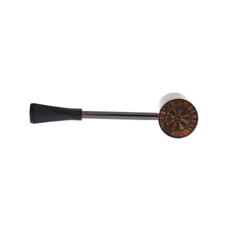 Compass Poker Pfeife aus Nussbaum-Bruine, Cherrywoodform – Duke-NORDING