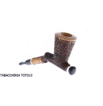 Ser Jacopo Insanus N.6 tobacco pipe Woodstock form with broken torch - Tobacco Pipes - Natural root