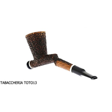 Ser Jacopo Insanus N.6 tobacco pipe Woodstock form with broken torch - Tobacco Pipes - Natural root