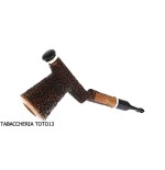 Ser Jacopo Insanus N.6 tobacco pipe Woodstock form with broken torch - Tobacco Pipes - Natural root