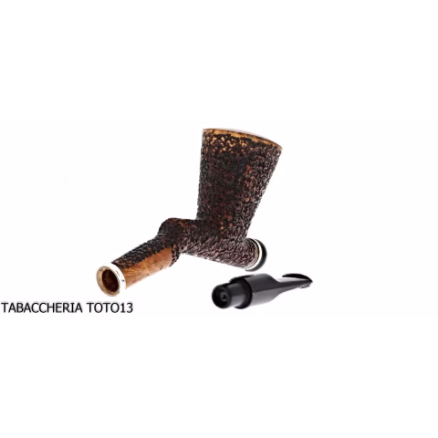 Ser Jacopo Insanus N.6 tobacco pipe Woodstock form with broken torch - Tobacco Pipes - Natural root