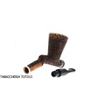 Ser Jacopo Insanus N.6 tobacco pipe Woodstock form with broken torch - Tobacco Pipes - Natural root