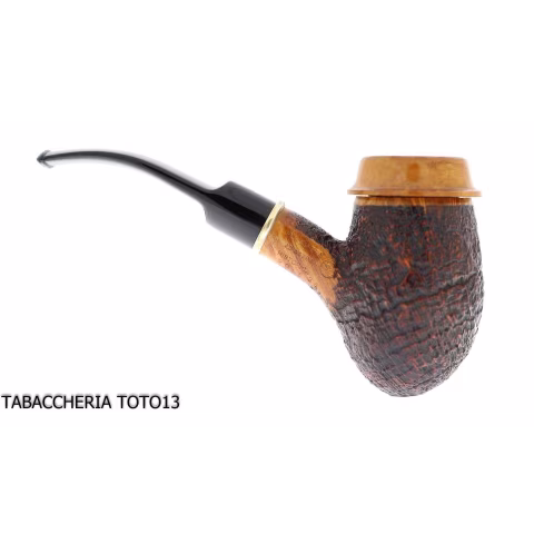 Capt Warren sandblasted briar pipe by Ser Jacopo - Tobacco Pipes