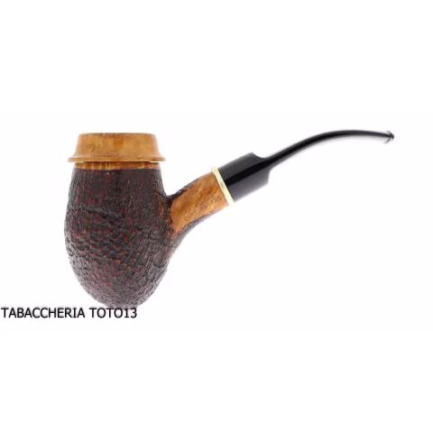 Capt Warren sandblasted briar pipe by Ser Jacopo - Tobacco Pipes