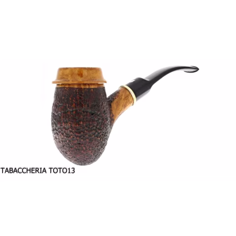 Capt Warren sandblasted briar pipe by Ser Jacopo - Tobacco Pipes
