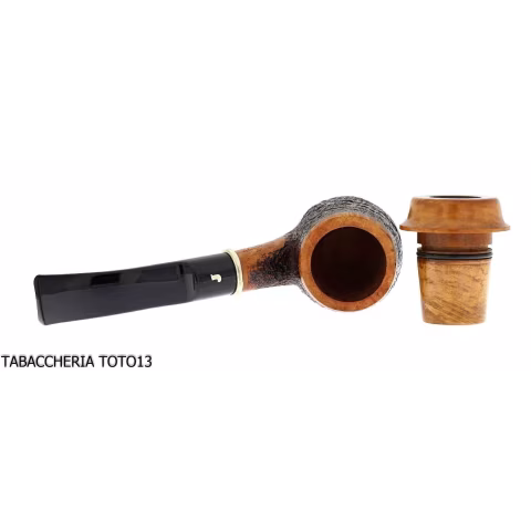 Capt Warren sandblasted briar pipe by Ser Jacopo - Tobacco Pipes